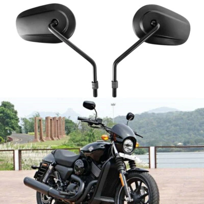 Long Stem Motorcycle Rear View Mirrors For Harley Davidson Sportster XL 883 1200 Foto 1 de 4