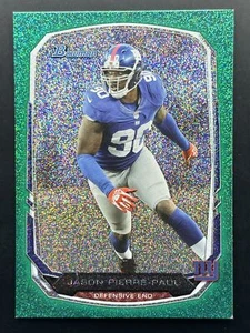 2013 Topps Bowman Jason Pierre-Paul /50 Green Speckle #103 New York Giants Card - Picture 1 of 2