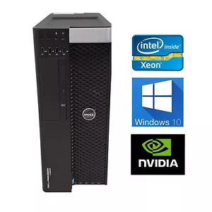 DELL T3600 Workstation E5-2667 32GB Quadro 4000 512GB SSD - Picture 1 of 8