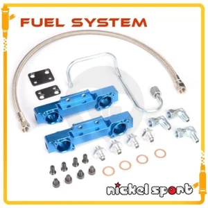 Kit de riel de combustible y línea de aceite de alto flujo para Subaru WRX STI GC8 EJ20 V3 V4 AZUL - Imagen 1 de 1
