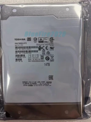 MG07ACA14TE Toshiba Enterprise 14TB HDD, SATA 3, 3.5" Internal Hard Drive - Image 1 of 4