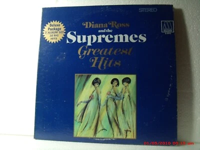 DIANA ROSS AND THE SUPREMES -(DOUBLE LP)- GREATEST HITS - 3 COLOR DRAWINGS- 1967 - Image 1 of 4