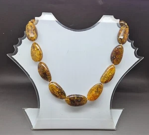 20 Zoll elegante echte echte baltische Bernstein Halskette gelb/grün - Bild 1 von 7