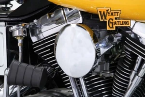 V-Twin 34-1612 Chrome Round Wyatt Gatling Air Cleaner Assembly - Picture 1 of 3