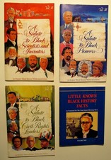 Lot of 4 A Salute to Black Civil Rights Leaders; Scientists & Inventors Pioneers