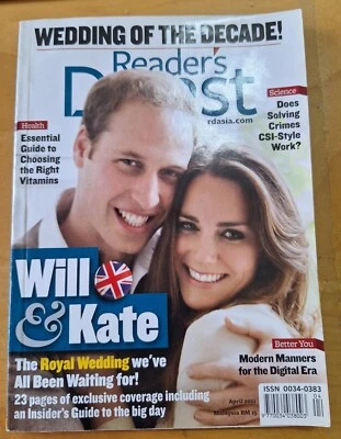 Reader's Digest Vol. 97 No. 577 April 2011 Wedding of the decade Will & Kate - Image 1 of 4