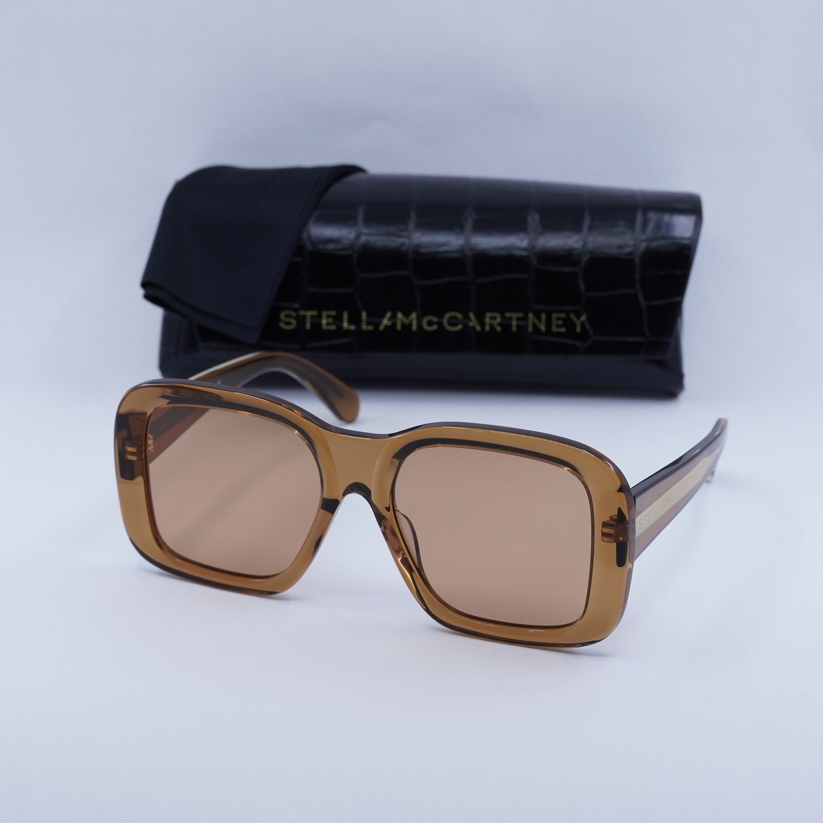 Stella McCartney Brown Square Sunglasses for Women for sale