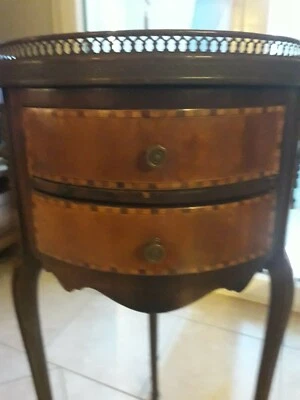 gueridon ancien style table bouillotte  - Photo 1/4