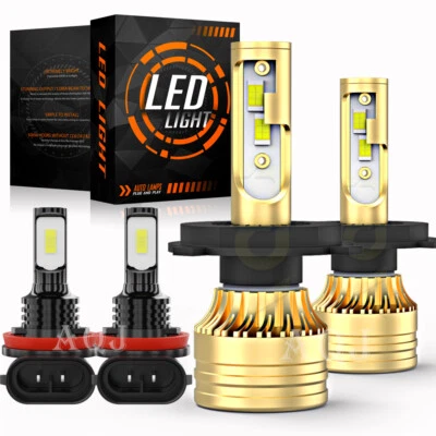 For Honda Fit 2006-2020 LED Headlight Kit High/Low Beam + Fog Lights Bulbs* Foto 1 de 4