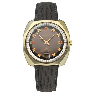 Vintage LeCoultre HPG Master Mariner 14k Gold Electroplate Automatic Wrist Watch - Picture 1 of 8