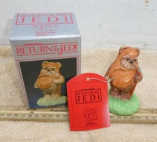1983 Star Wars Return Of The Jedi Sigma Wicket W Warrick Bisque Figure Box Ewok