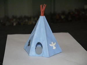 FIGURINE TIMPO TIPEE INDIEN BLEU  - Picture 1 of 1