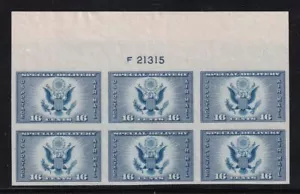 1935 Special Delivery Air Mail Sc 771 FARLEY imperf NGAI F21315 Typical - Picture 1 of 1