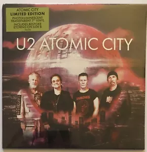 U2 Atomic City Clear 7 Inch Vinyl Record New Sealed 602458637786 - Picture 1 of 4