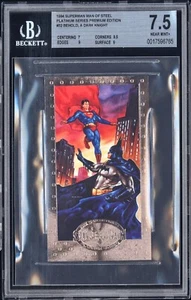 1994 DC Man of Steel Platinum #32 BATMAN SUPERMAN BGS 7.5 Pop 9 Justice League - Picture 1 of 2