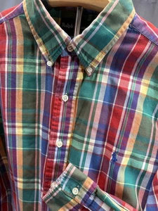 Ralph Lauren Shirt Mens Large Plaid Classic Fit Long Sleeve Button Down Casual - Picture 1 of 14
