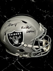 AIDEN O'CONNELL Signed Autographed FULL SIZE  AUTHENTIC Helmet BECKETT Raiders - Picture 1 of 2