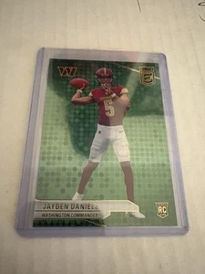 2024 Panini Donruss Elite Jayden Daniels Green Disco rookie card #165 Commanders - Picture 1 of 2