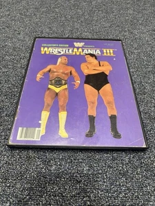 WWF Wrestlemania III Program Collector’s Edition 1987 Hulk Hogan Andre The Giant - Picture 1 of 2