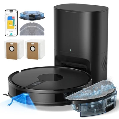 Lubluelu Saugroboter mit Wischfunktion 3L Beutel Mit Auto-Empty Absaugstation - Bild 1 von 4