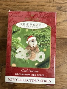 Hallmark Andenken Ornament 2000 Cool Decade Walross Weihnachten 1. Serie QX6764 - Bild 1 von 14