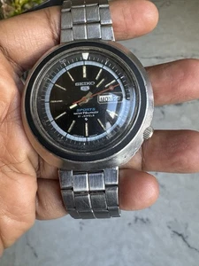 Vintage Seiko 6119-7080 UFO Sports Diver schwarz Herrenuhr - Bild 1 von 10