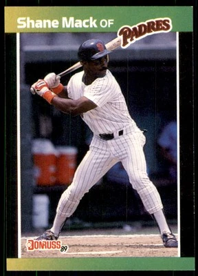 1989 Donruss Shane Mack San Diego Padres #538 - Image 1 of 2
