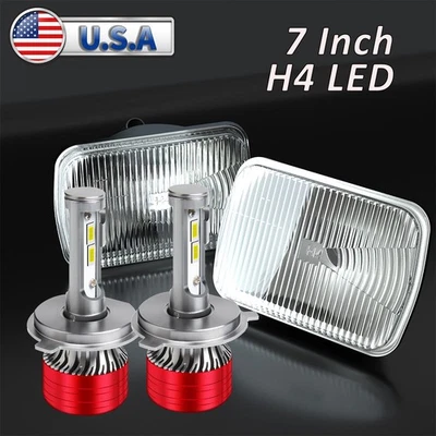 Faro LED haz alto/bajo H4 para Honda Accord 1986 1987 1988-1989 7x6 pulgadas Foto 1 de 4