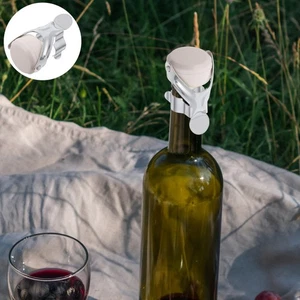 4 Stück Weinstopfen: Auslaufsicherer Verschlussstopfen - Mehrweg Getränkeflasche für Bar - Bild 1 von 17
