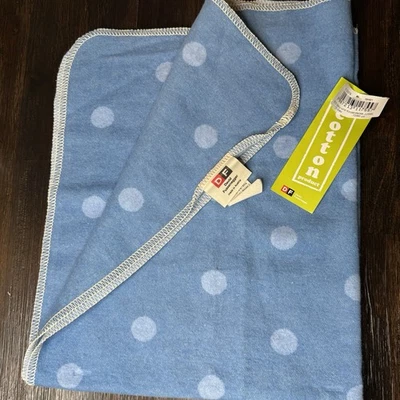 NUEVO CON ETIQUETAS David Fussenegger Manta Bebé Lanzamiento Lunares Azules 28" X 34" Austria Foto 1 de 4