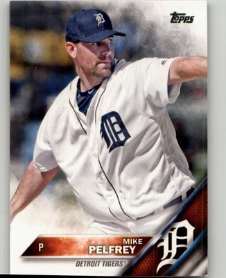 2016 Topps Mike Pelfrey #642 Detroit Tigers - Image 1 of 2