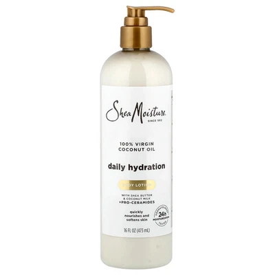 Daily Hydration Body Lotion, 100% Virgin Coconut Oil, 16 fl oz (473 ml) - Image 1 of 2