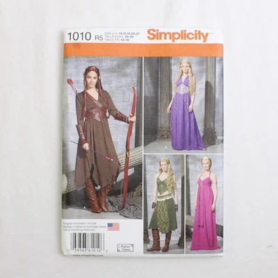 Simplicity Andrea Schewe 1010 Elven Princess Costumes Womens R5 (14,16,18,20,22) - Image 1 of 4