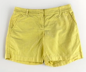 J Crew Damenshorts Größe 8 gelb kurvige Passform adretter Urlaub  - Bild 1 von 6