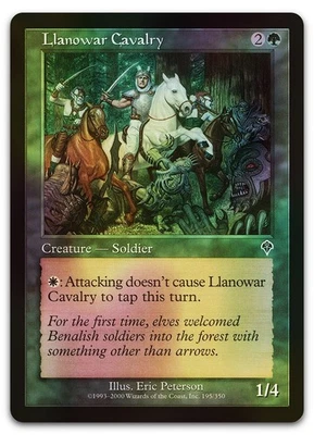 Llanowar Cavalry #195 (Foil) (NM) Invasion INV Magic MTG - Image 1 of 2