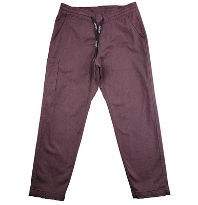 Levi's pants mens medium burgundy Cropped Warm taper pull on drawstring 39435 - Image 1 of 4