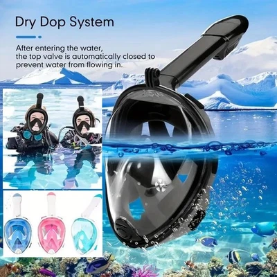 Full Face Snorkel Mask Diving Scuba Goggles Swimming Kids Adults Anti-Fog Swim - Image 1 of 4