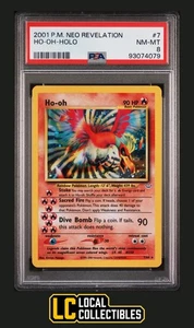 Ho-Oh 7/64 Holo 2001 Neo Revelation Unlimited PSA 8 NM-MT - Picture 1 of 4