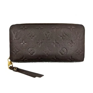 Louis Vuitton Zippy Wallet Empreinte Brown Long Wallet From Japan - Picture 1 of 12