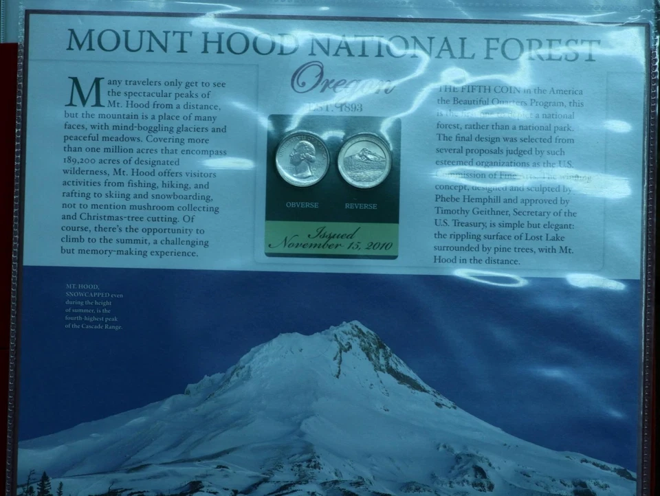 Uncirculated 2010 Oregon Mount Hood National Park State Quarter Set - Image 1 of 1