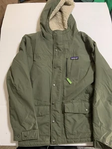 Parka Patagonia Istmo PEQUEÑA Verde Polar Pila Forrada Con Capucha 27021 - Imagen 1 de 4