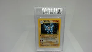 BGS (Beckett) 9 Machamp 1st Edition Holo Rare (R) #8/102 Base Set 1999 Pokémon - Picture 1 of 2