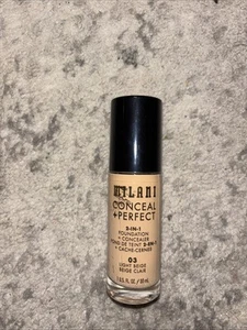 Milani Conceal+Perfect 2-in-1 Foundation+Concealer(1fl/30ml/03 Light Beige)NEW! - Picture 1 of 1