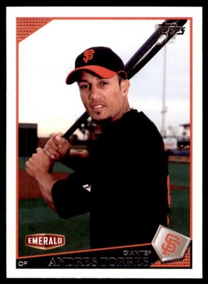 2009 Topps Emerald Nuts San Francisco Giants SGA #7 Andres Torres - Image 1 of 2