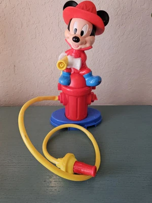 Vintage 1990's ARCO Disney Mickey Mouse Fireman Garden Hose Sprinkler... - Image 1 of 4