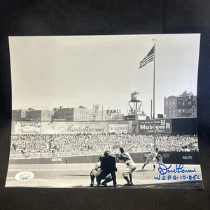 DON LARSEN SIGNED WS PG 10-8-56 FINAL GAME OLD YANKEE STADIUM PHOTO JSA -1 # - Picture 1 of 4