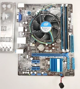 Mainboard ASUS P8H61-MLX3 Plus 2.0 Sockel 1155 + Intel Core i3-3220 + 6GB RAM - Bild 1 von 3