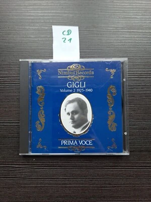 Beniamino Gigli • Prima Voce Volume 2 1925-1940 Opera CD Excellent Condition - Bild 1 von 3