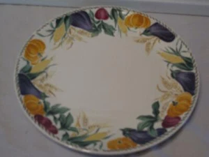 Nancy Calhoun Nancy's Garden Dinner Plate (s) Vegetables Corn Pumpkins - Picture 1 of 1
