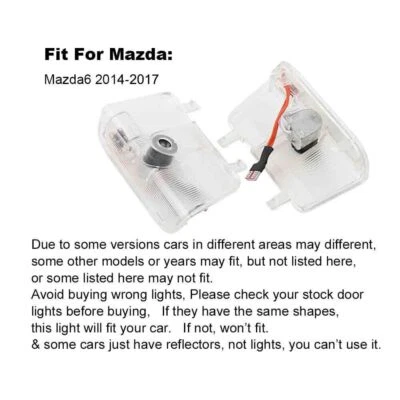 2x  Logo Door Light Laser Projector Step Welcome Ghost Shadow Lamp For MAZDA - Image 1 of 4